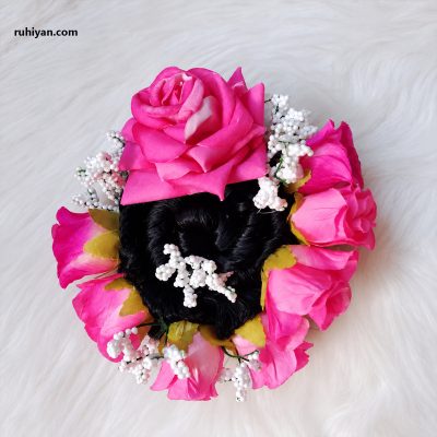 আকর্ষণীয় ৮ গোলাপের খোপা | Rose Flower Hair Bun